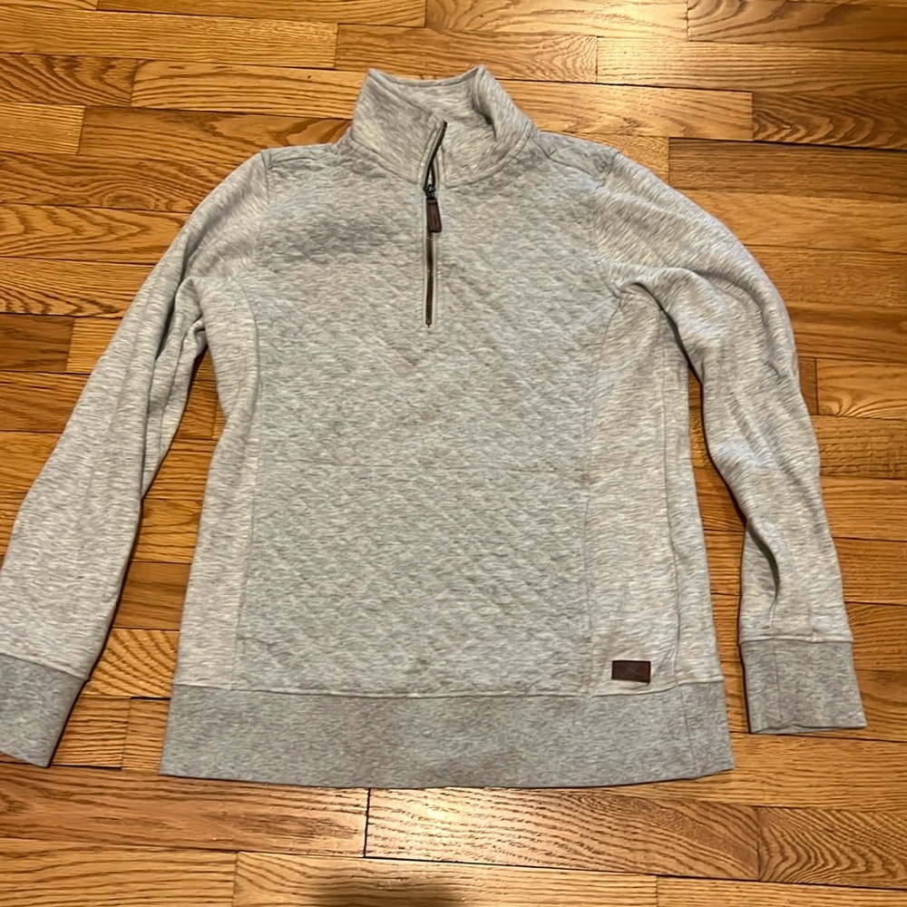 LL Bean quilted 1/4 zip